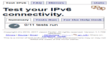 Tablet Screenshot of ds.test-ipv6.com